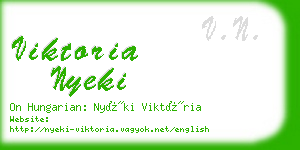 viktoria nyeki business card